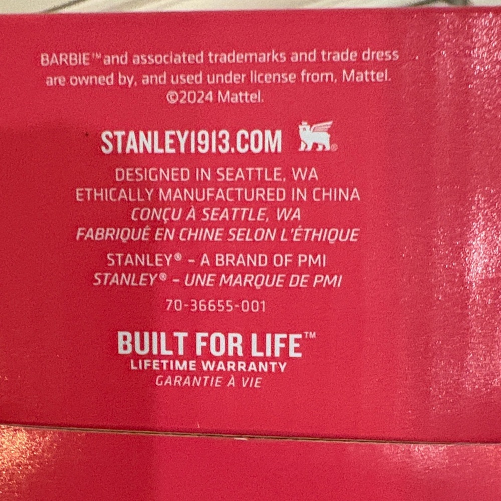 Stanley Barbie Pink Tumbler- SuperStar Barbie - Picture 9 of 9